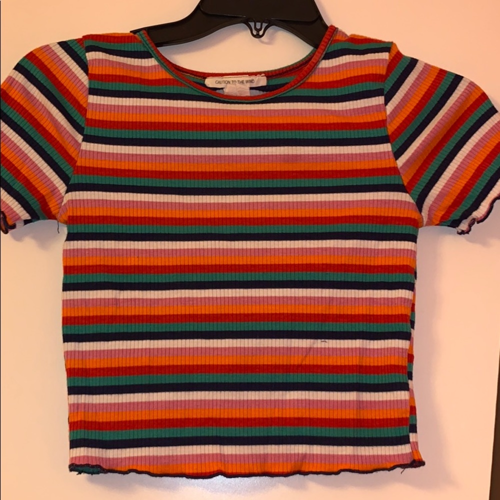 cute rainbow crop top